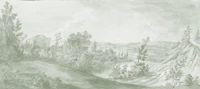 Palace Park Landscape - Soft Verdure behang