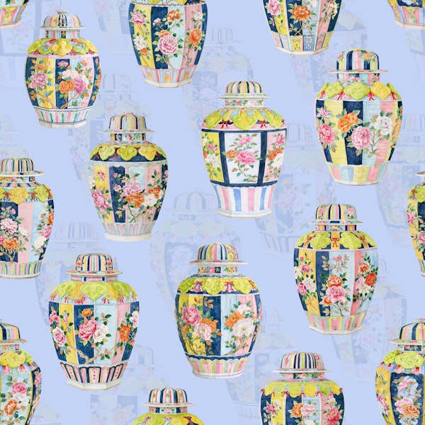 Chinoiserie Porcelain Jars 01