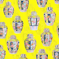 Chinoiserie Porcelain Jars 02 wallpaper