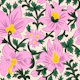 Indian Floral Vine Botanical pink