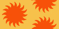 Sun beach orange tapete