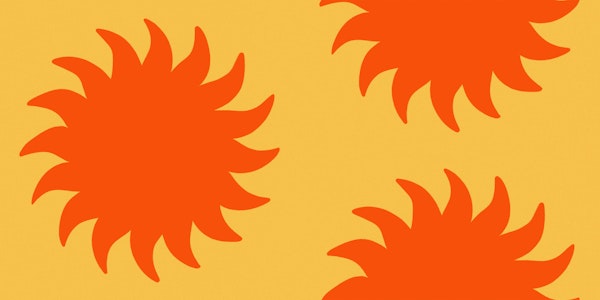 Sun beach orange