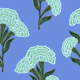 Indian Carnation Bloom teal