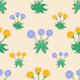 English Spring Flowers Pastel butter