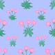 English Spring Flowers Pastel lilac