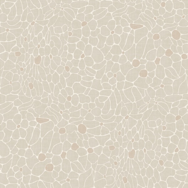 Soft Beige Pebble Mosaic