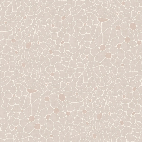 Soft Blush Organic Floral Linework
