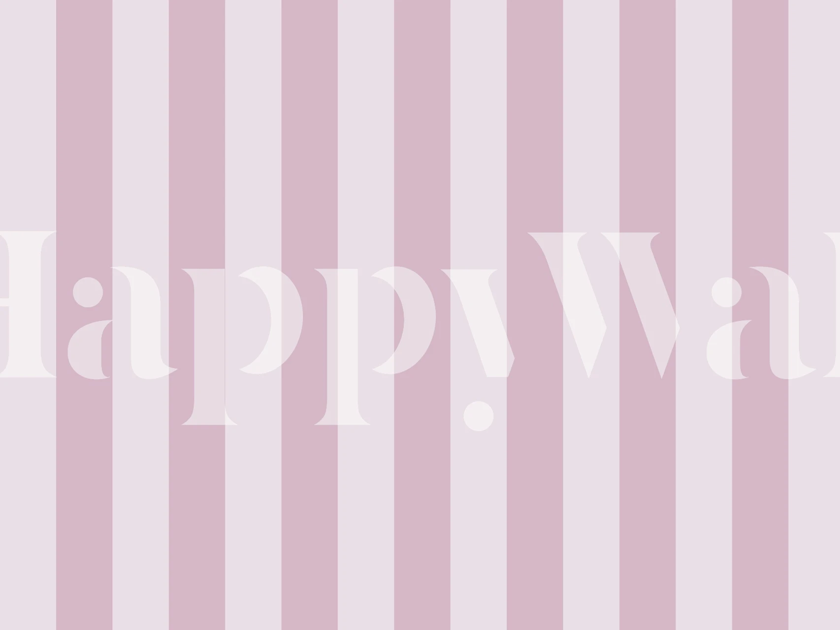 Soft plum striped wallpaper in a room