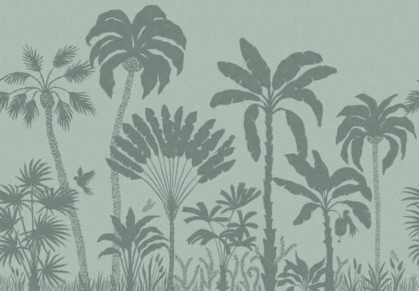 Palm Silhouettes - sage green