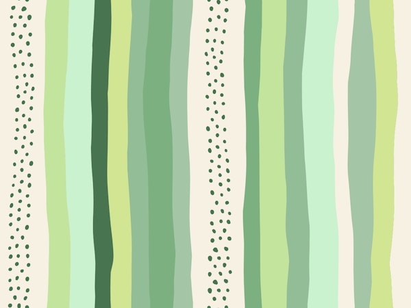 Wavy Stripe Pattern in Fresh Sage Greens