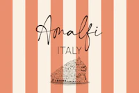 Amalfi Italy Travel Typography tapet