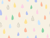 Rainbow Raindrops in Soft Pastel Tones tapety