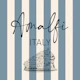 Amalfi Italy Coastal Stripes