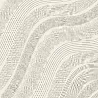 Retro Etched Wave Lines Beige wallpaper