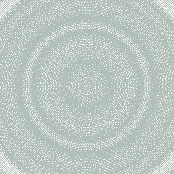 Sage Stipple Spiral Circles