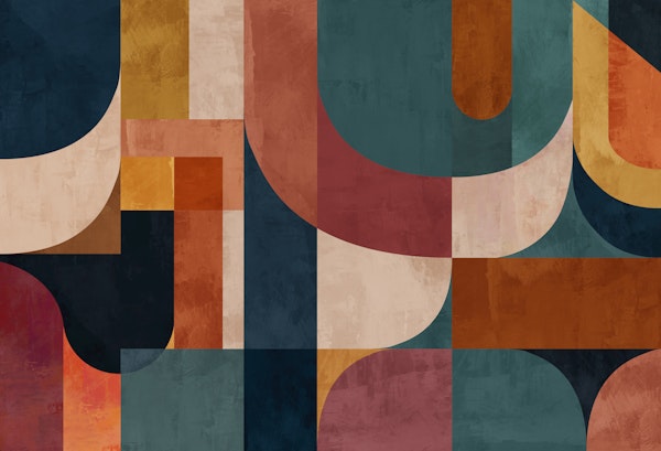 Earth Tone Geometric Abstract