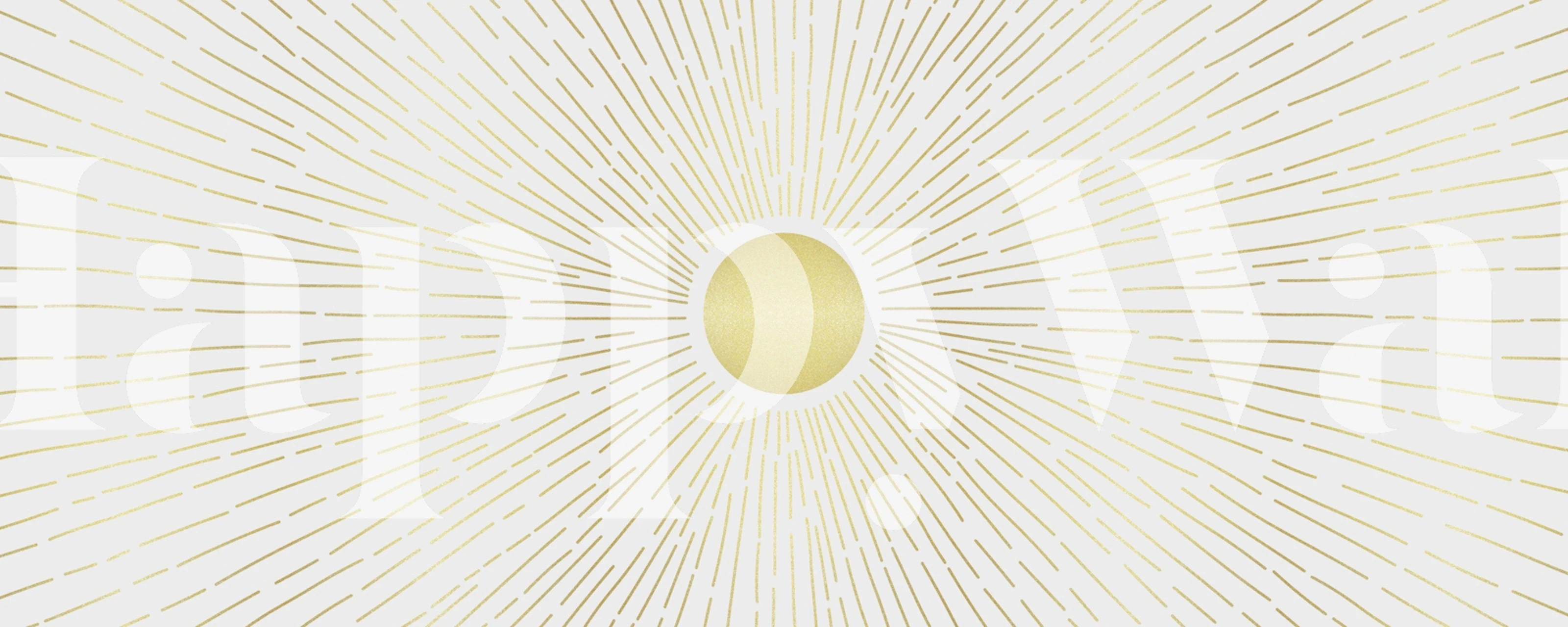 Tapeta Golden Sunburst Rays u svijetloj sobi