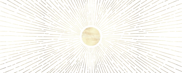 Minimalist Radiant Sun