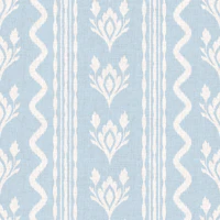 Willow Low Country Ikat light blue wallpaper