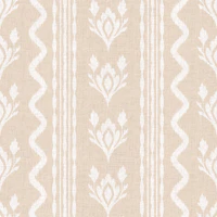 Willow low country stripe beige wallpaper