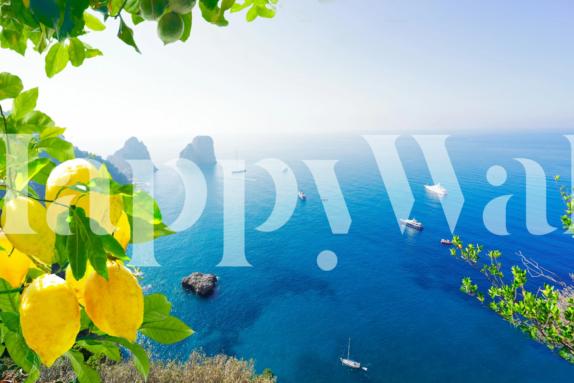 Tranquil Capri Cliffs papiers peint
