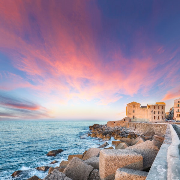 Vibrant Sunset Over Cefalu