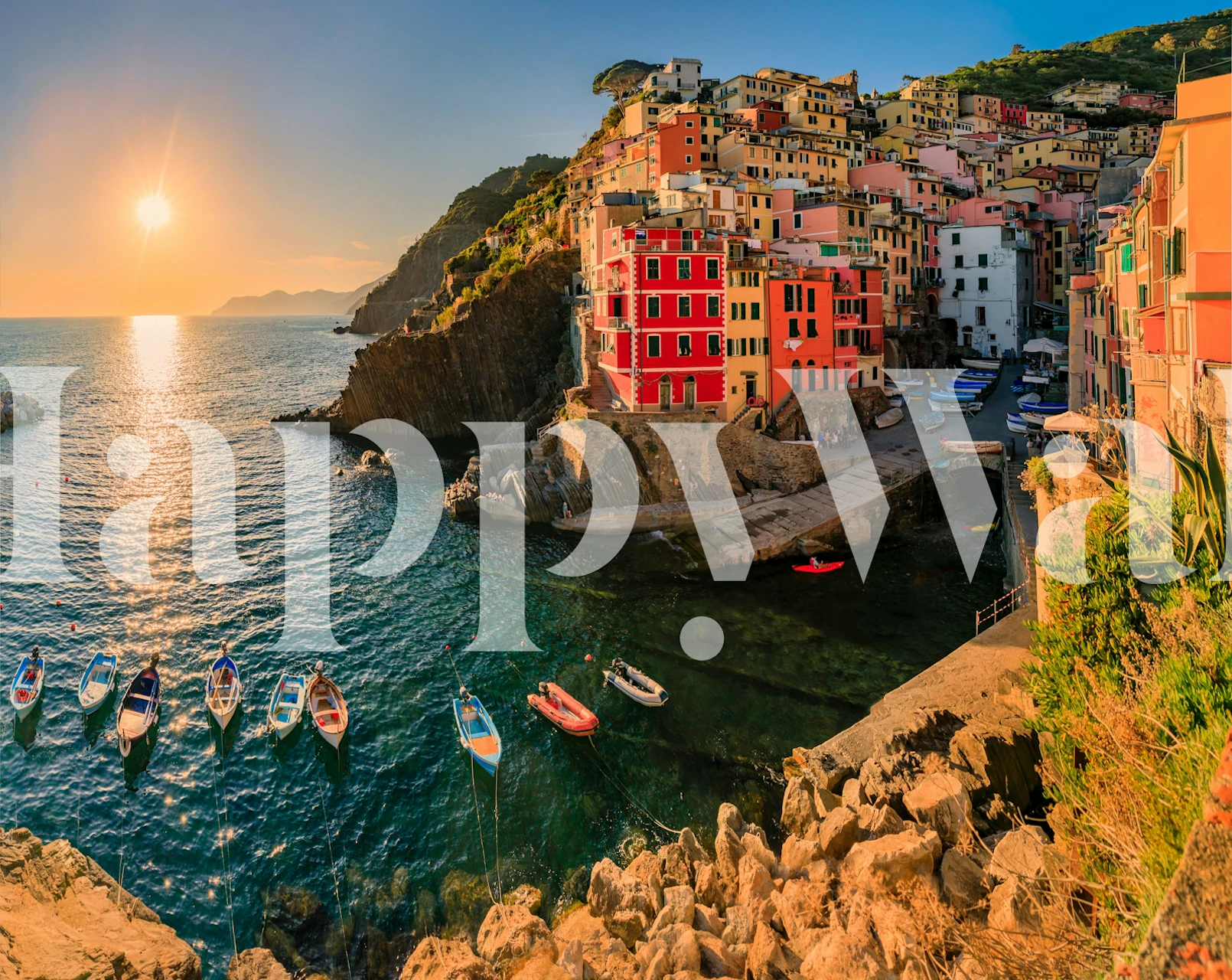 Charming Coastal View papel pintado
