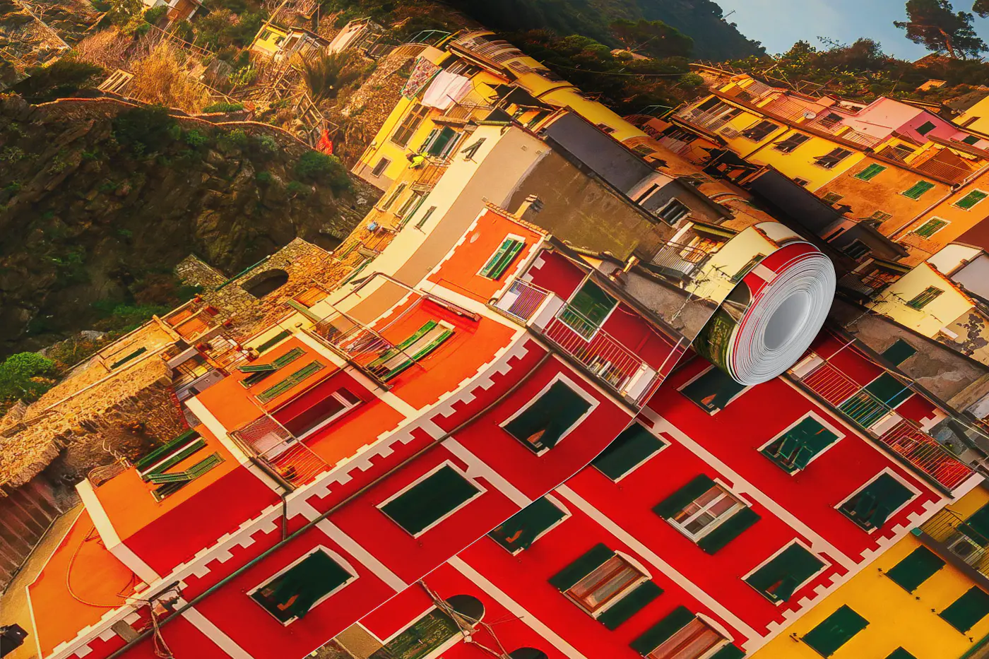 Stunning Italian Seascape wallpaper roll