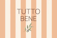 Peach Cream Stripes Tutto Bene behang