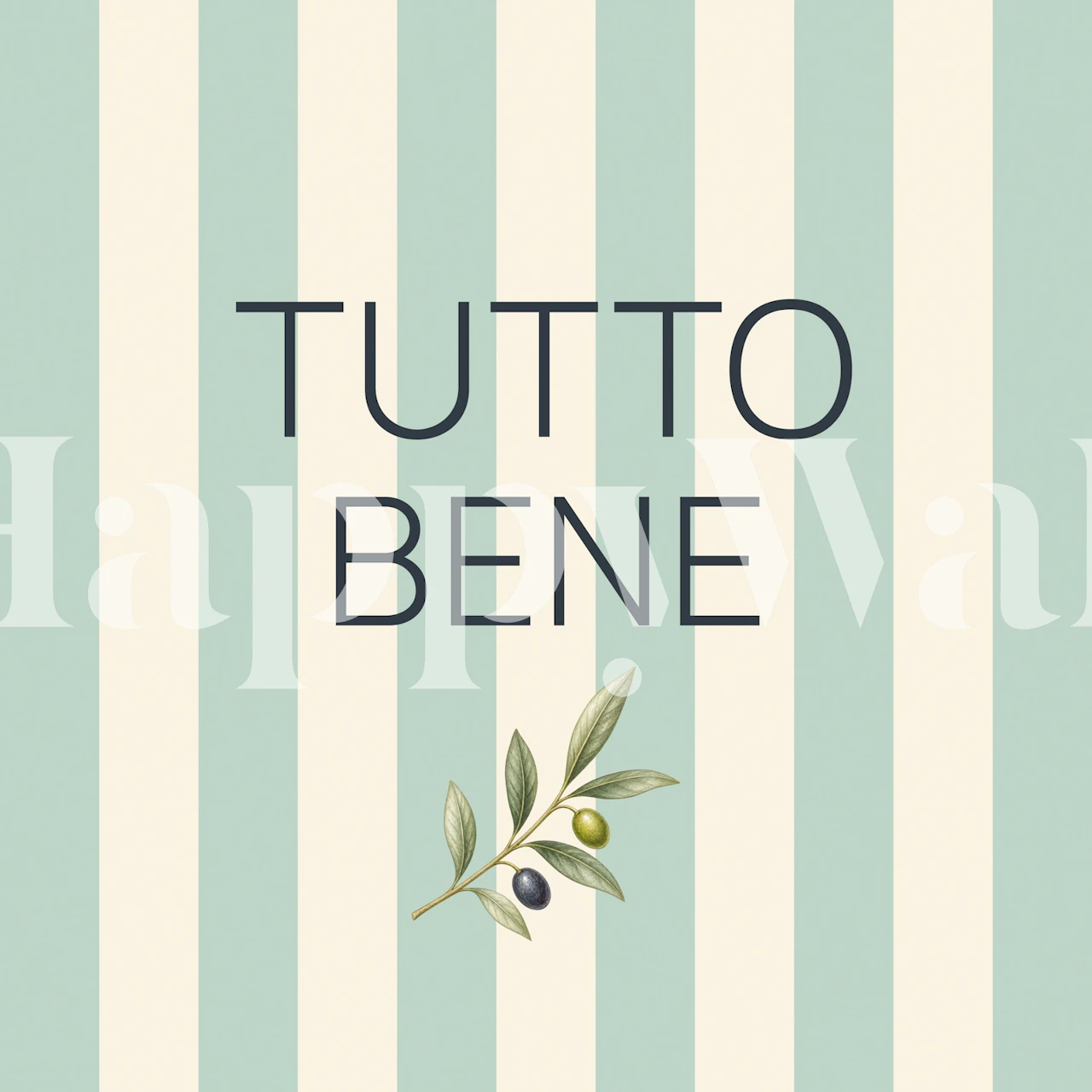 Mediterranean Olive Quote tapet i en matsal