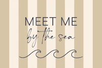 Nautical Stripes Sea Quote wallpaper