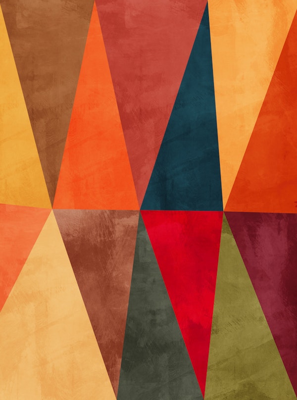Retro Triangle Color Blocks