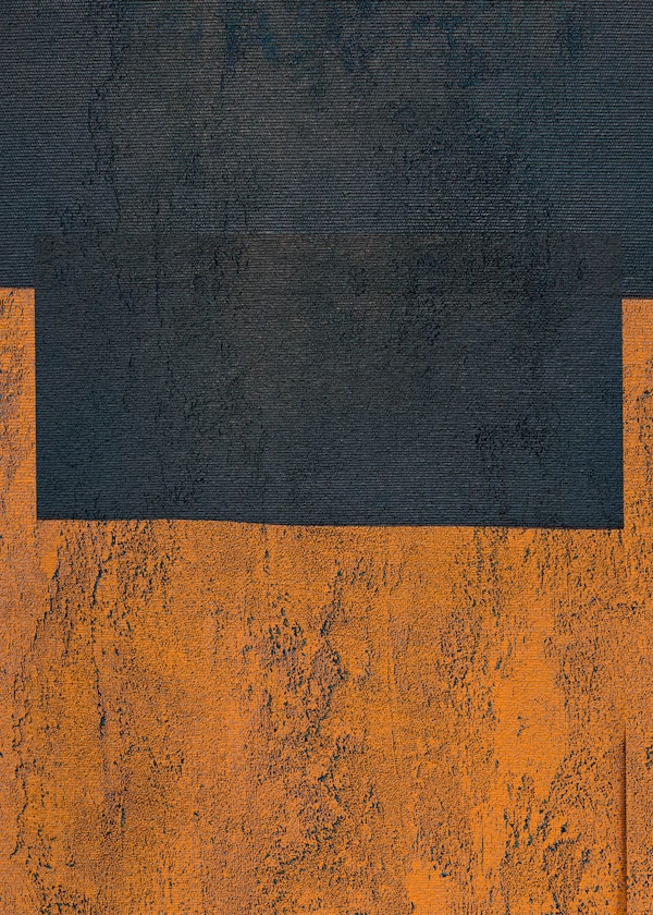 Navy and Ochre Textured Blocks