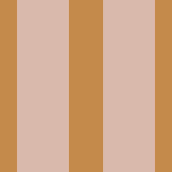 Blush and Ochre Vertical Stripes