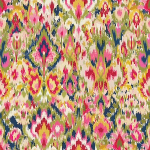 Vibrant Ikat Kilim Bloom