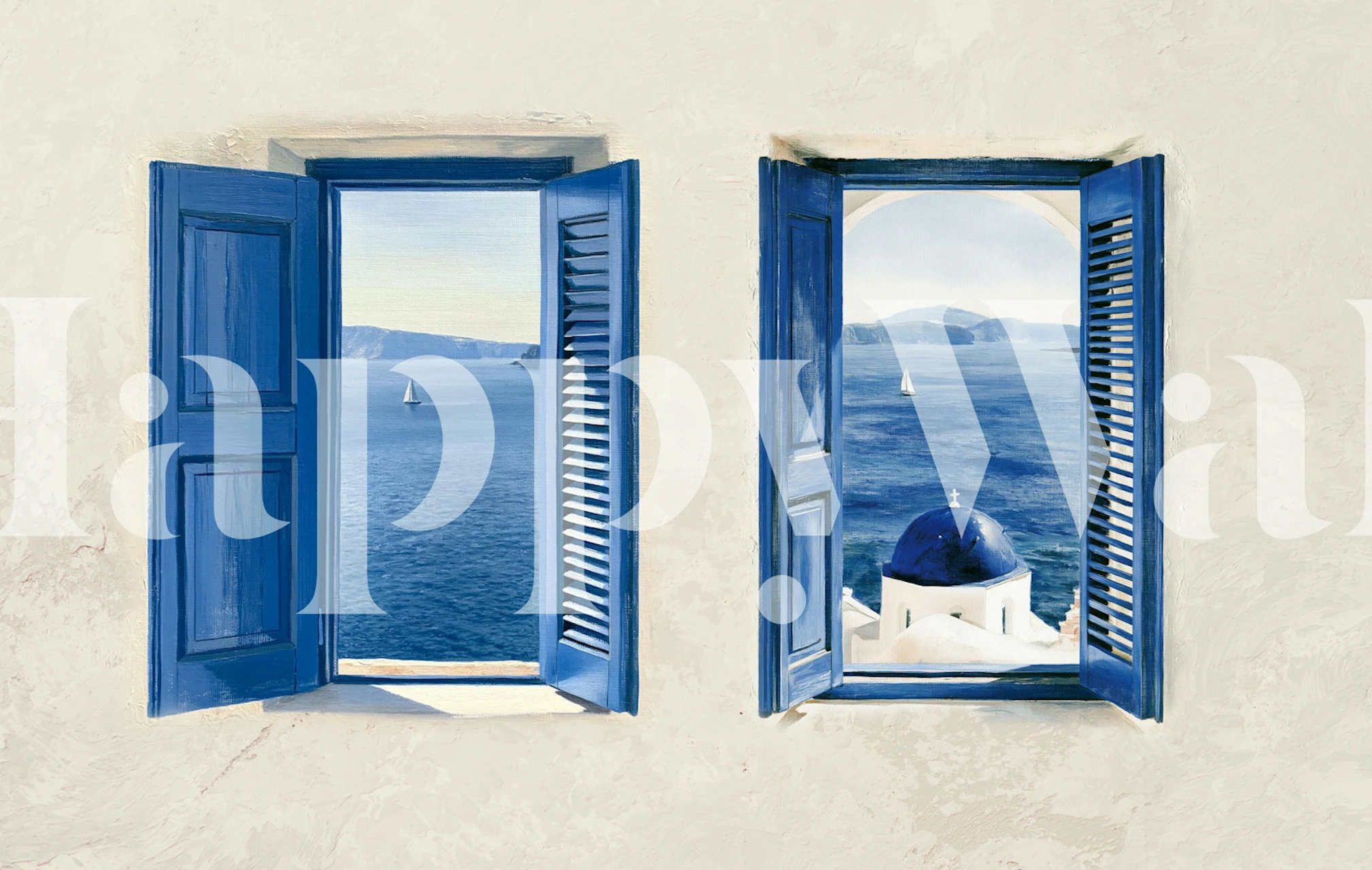 Santorini behang