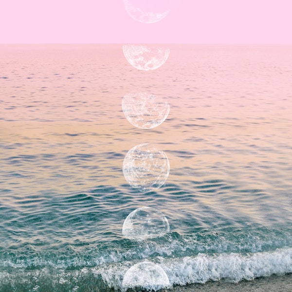 Moontime on the Beach