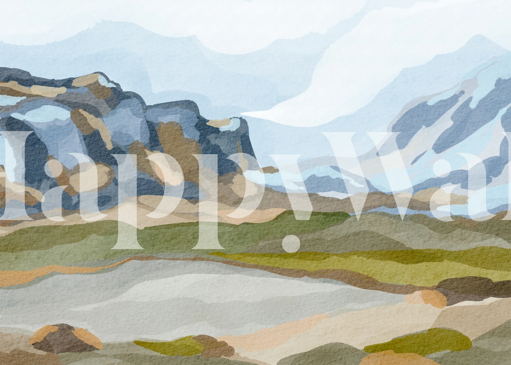 Scandinavian Mountain carta da parati