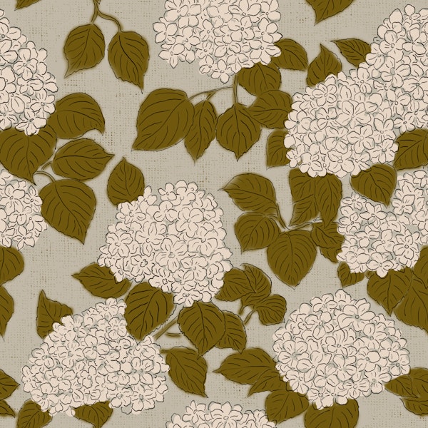 Classic Botanical Hydrangeas