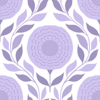 Lilac Folk Flower Garden wallpaper