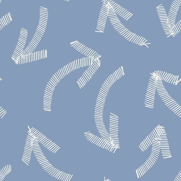 Dusty Blue Chalk Scribbles