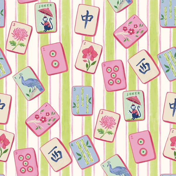 Playful Mahjong - Pastel Stripes