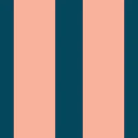 Wide Stripes Peach and Petrol tapete