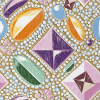 Funky Gemstone Dream Art Warm Petit wallpaper