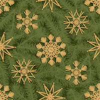 Strohsterne Christmas Pine tapete
