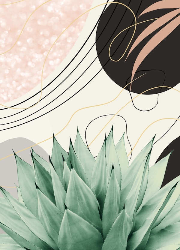 Abstract Agave Glam 4