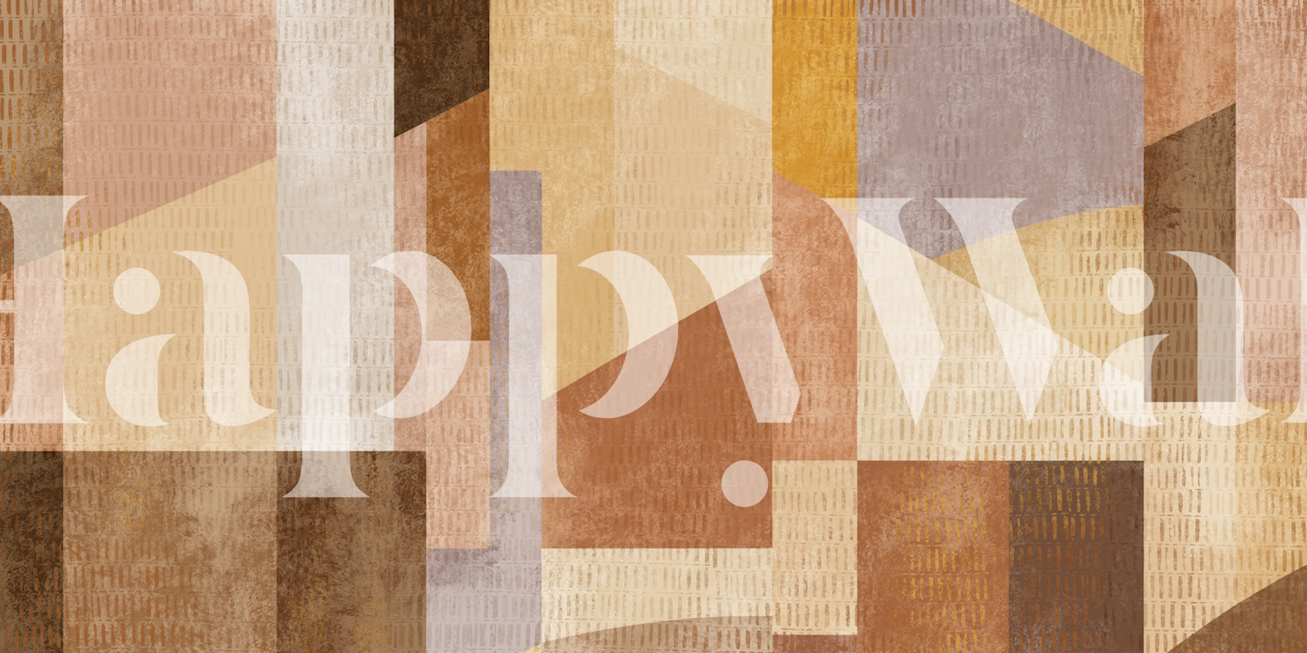 Earth Tone Abstract Geometry tapetit