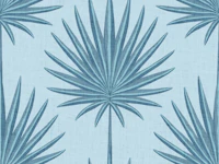 Tropical Palm Leaves - Coastal Blue wallpaper