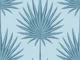 Tropical Palm Leaves - Coastal Blue