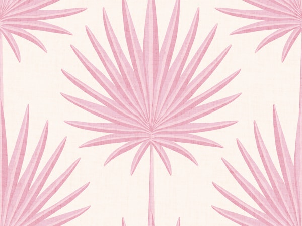 Tropical Palm Leaves - Light Pink